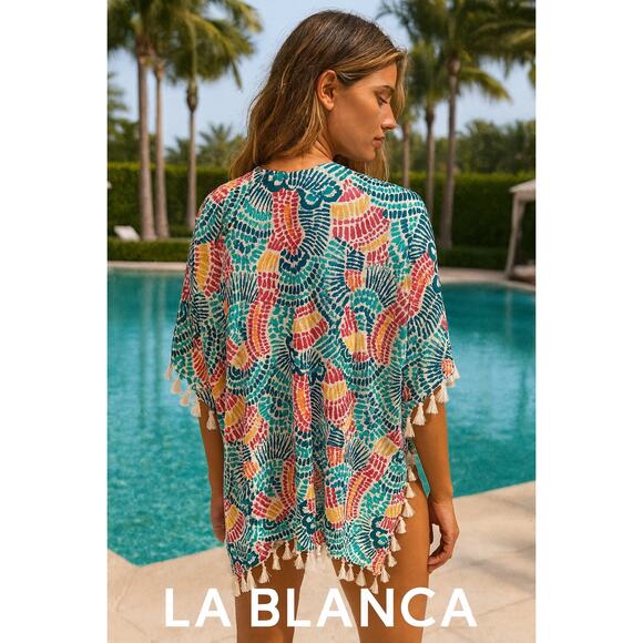 NWT La Blanca Swim / Beach Coverup OSFM - Picture 2 of 7